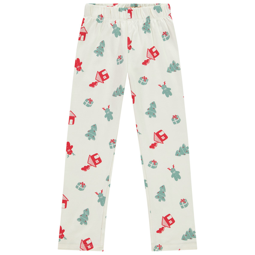 Conjunto de 2 piezas de pijama con estampado de Navidad para niño 