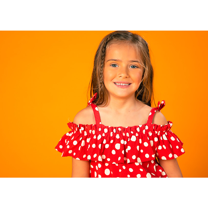 Combishort en jersey imprimé pour fille 