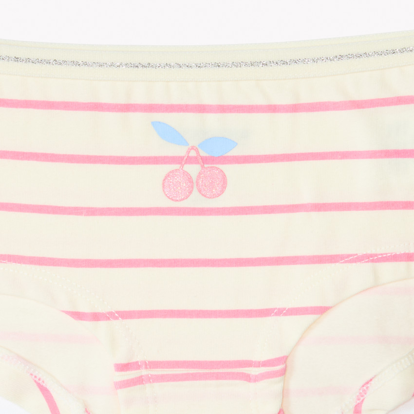 Conjunto de 4 culottes de cerezas fantasía para niña 
