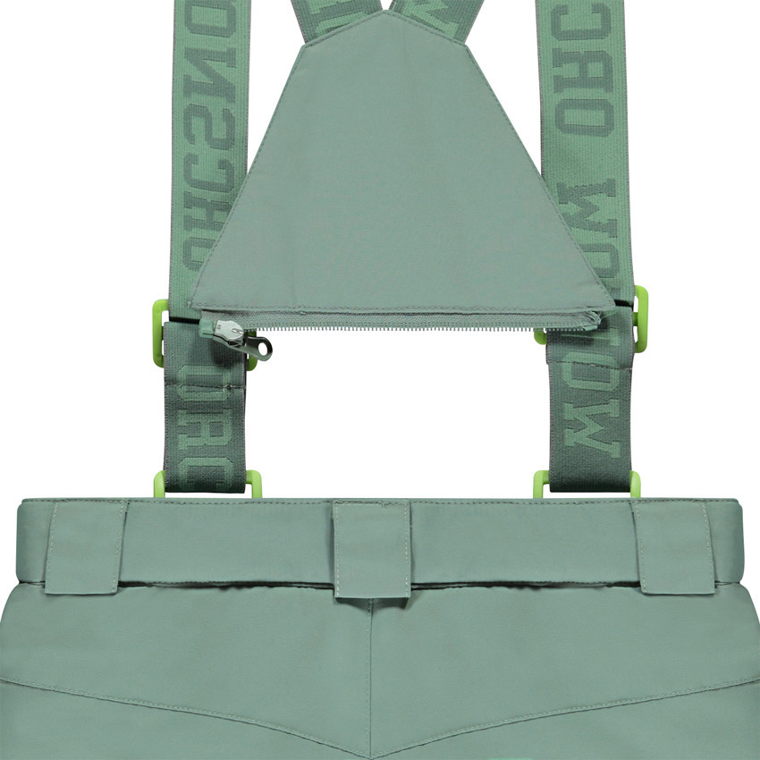 Pantalón de esquí liso con tirantes desmontables para niño 