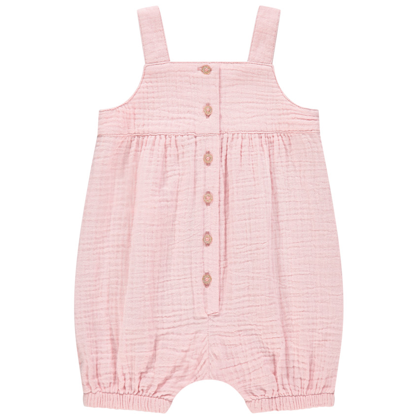 Combinaison courte en gaze de coton print lapin 