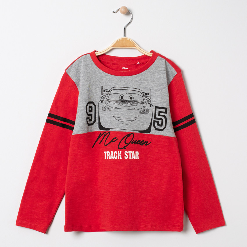 Camiseta de manga larga bicolor estampada Cars Disney  Additional Camiseta de manga larga bicolor estampada Cars Disney