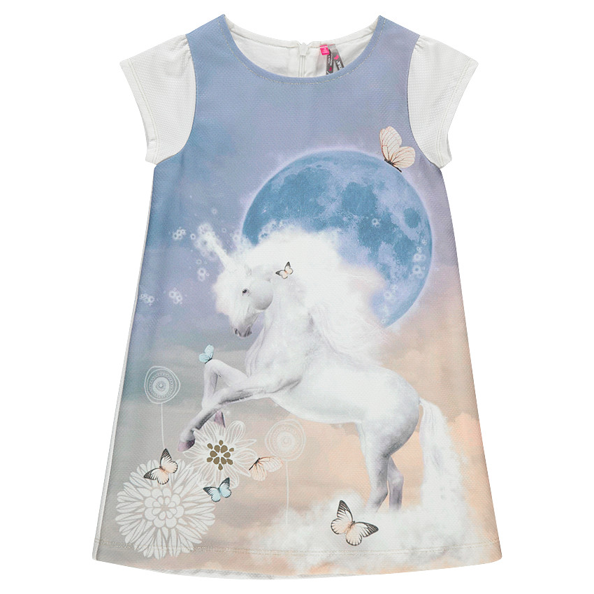 Robe avec print sublimation licorne 