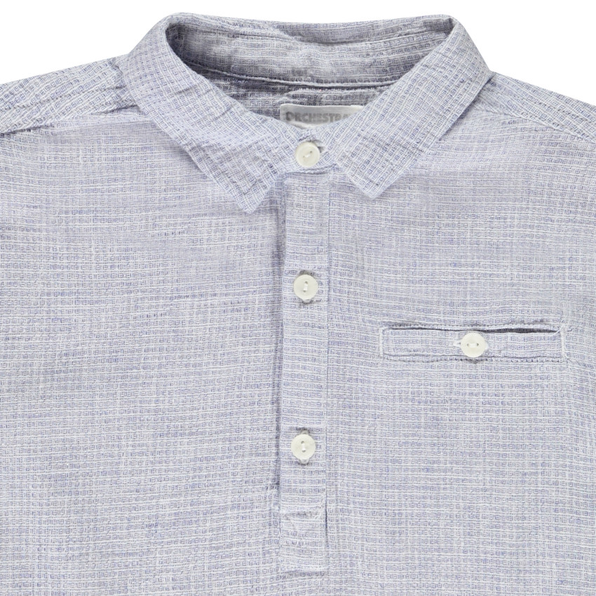 Camiseta de manga corta en tela lisa para niño 