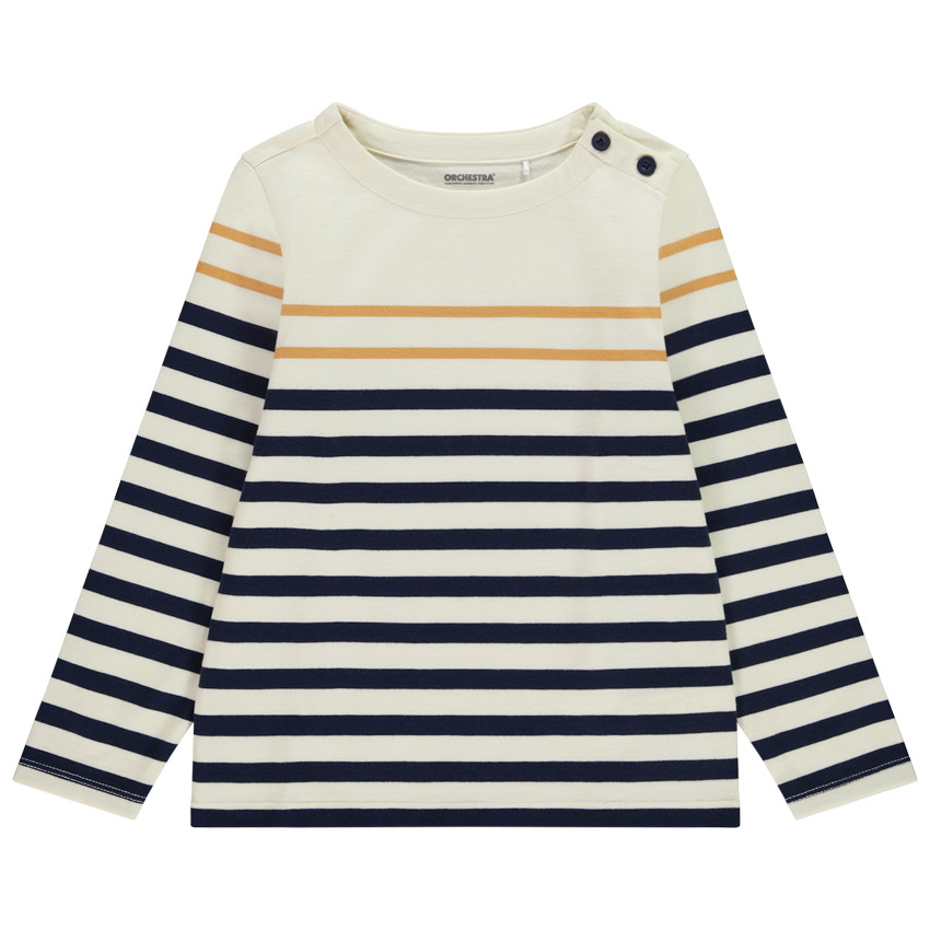 Camiseta de rayas con botones de jersey grueso para niño  Additional Camiseta de rayas con botones de jersey grueso para niño