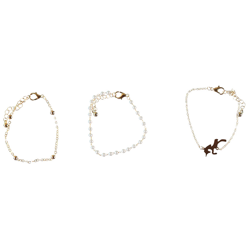 Pack de 3 pulseras de fantasía para niña 