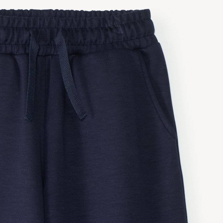 Pantalón de chándal para niña de corte ancho y liso 