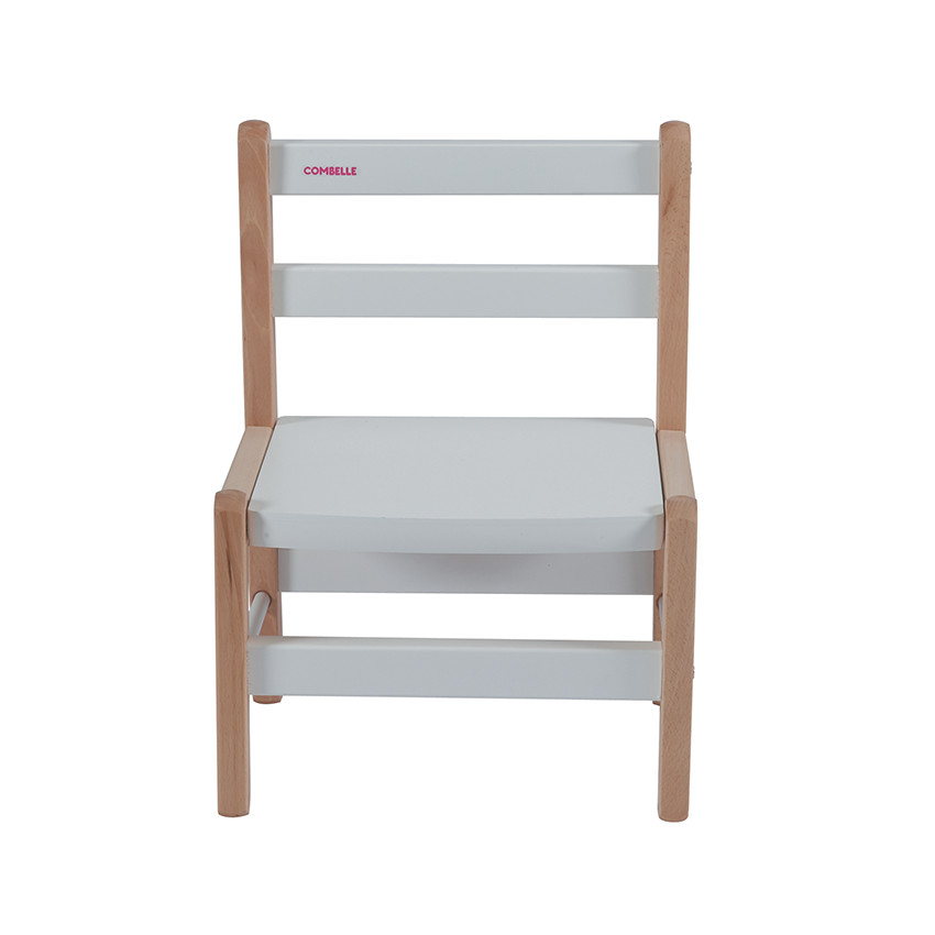 Silla infantil – bicolor natural/ blanco 