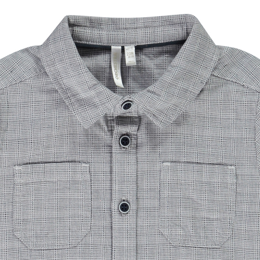 Camisa de manga larga a cuadros para bebé niño 