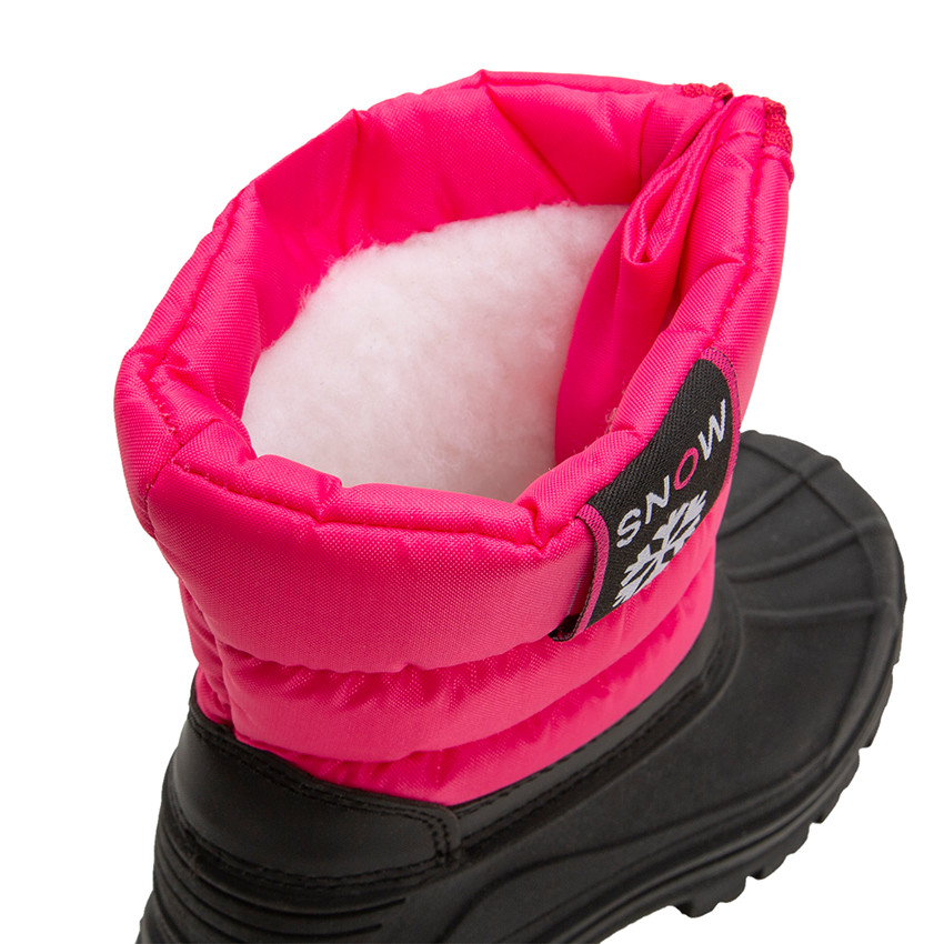 Botas de nieve con cuello acolchado y suela de goma del 28 al 35 