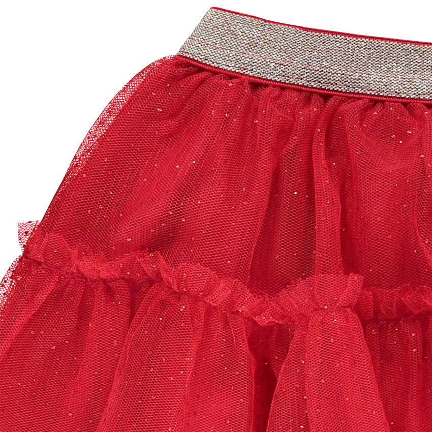 Falda con volantes de tul brillante para niña bebé 
