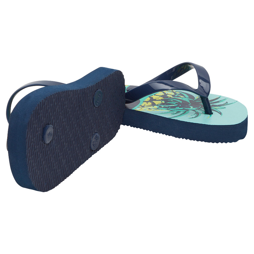 Chanclas con estampado de piñas y tira lisa de la 28 a la 38 