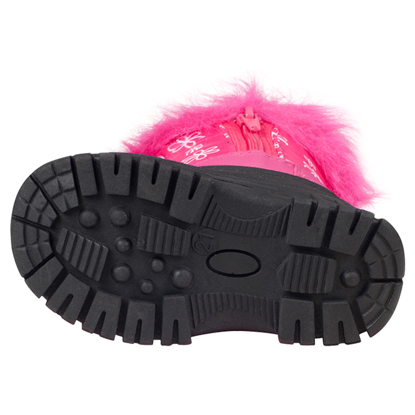 Botas depués de esquiar con estampado con cremallera de pelo sintético 