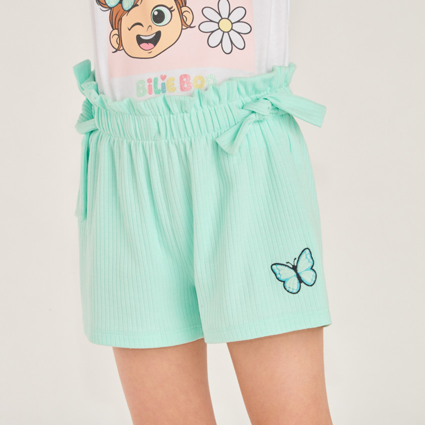 Conjunto de 2 piezas camiseta + short Bilie Boo para niña 