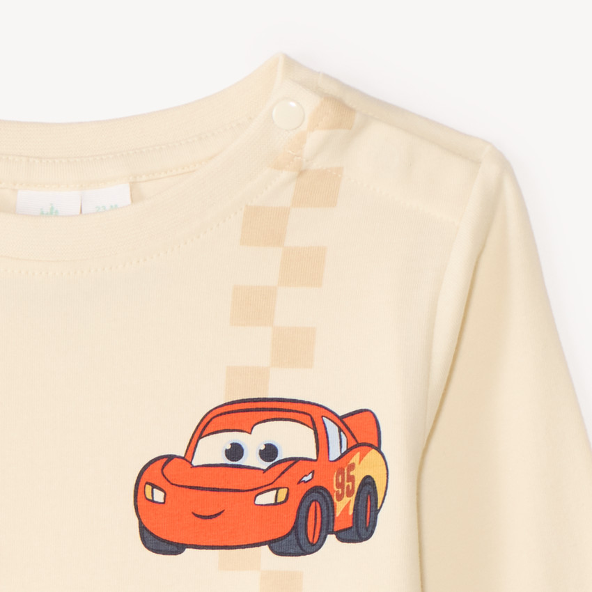 Camiseta de manga larga bebé Flash McQueen Cars Disney 