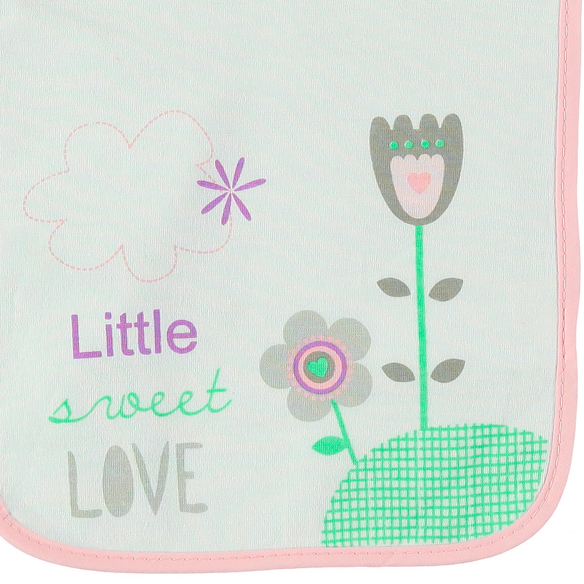 Set de 2 bavoirs print / imprimé fleuri 