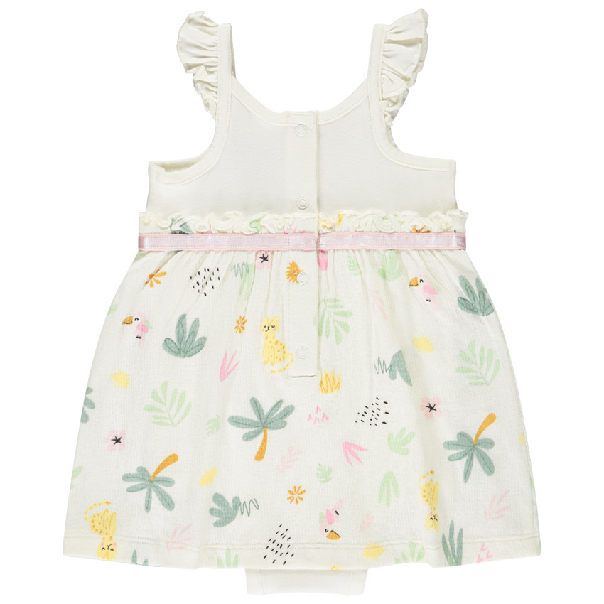 Pelele vestido 2 en 1 con estampado Jungle para bebé niña 