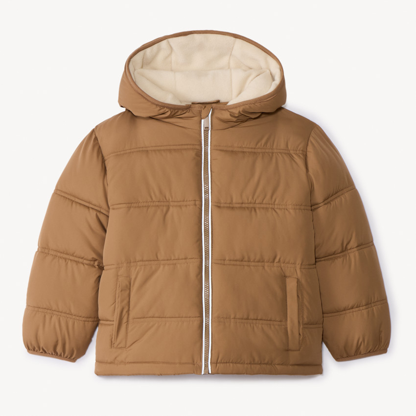 Anorak acolchado con forro de micropolar para niño 