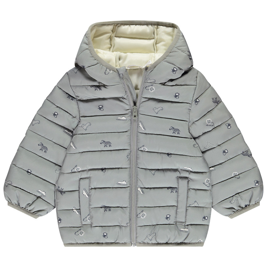 Chaleco acolchado estampado safari para bebé niño 