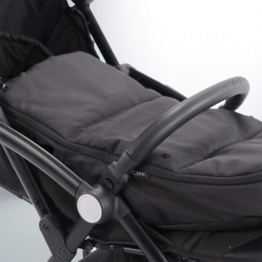 Saco para silla de paseo cubrepiés polar negro 