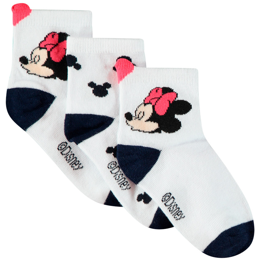 Pack de 3 pares de calcetines Minnie Disney para niña  Additional Pack de 3 pares de calcetines Minnie Disney para niña