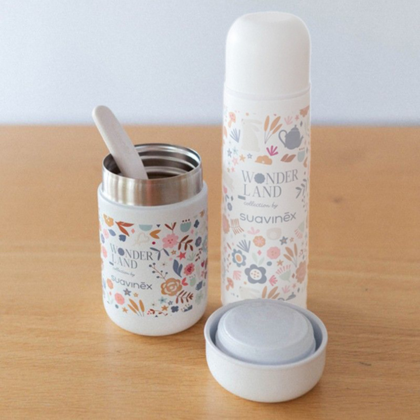 Termo papillas bebé 400ml Wonderland liberty beige 