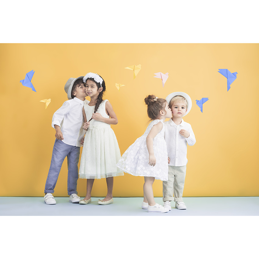 Conjunto de camisa lisa y pantalón de algodón 