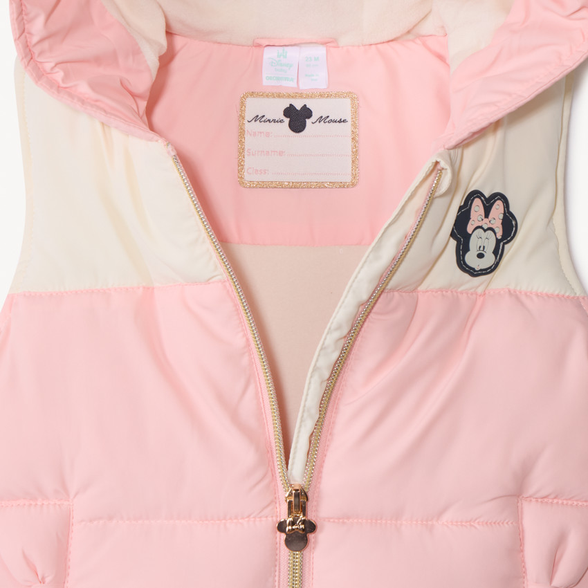 Chaleco acolchado sin mangas efecto color block Minnie Disney para bebé niña 