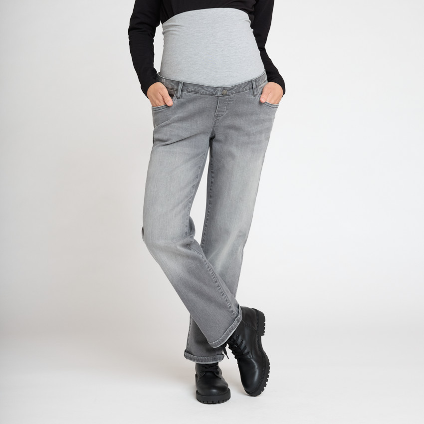 Vaqueros rectos premamá con banda alta 