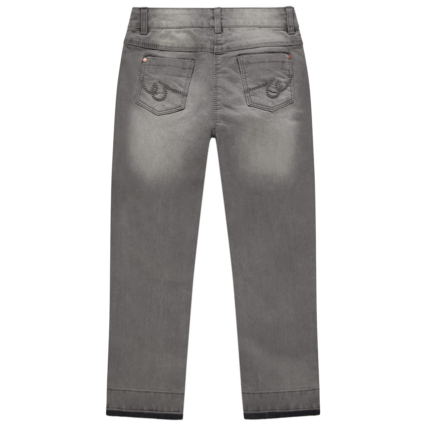 Jeans efecto gastado y arrugado 