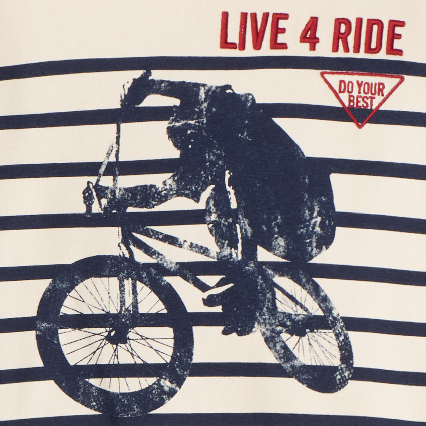 Sudadera de felpa con diseño marinero para niño 