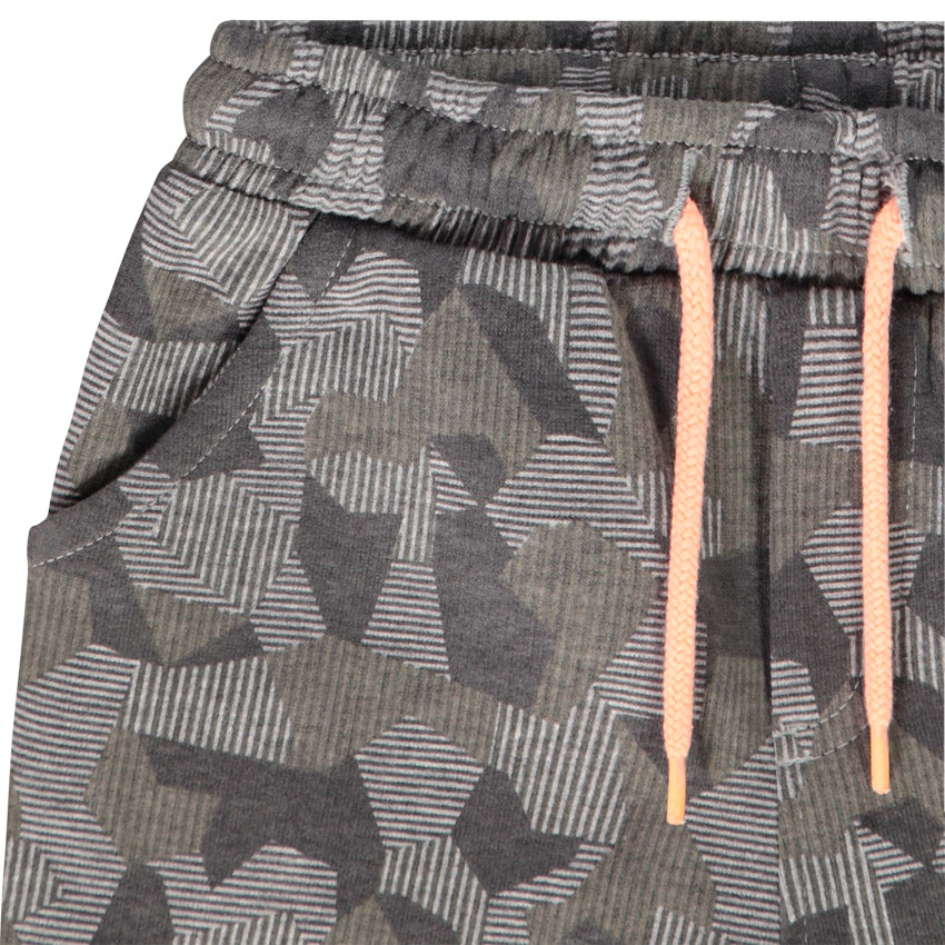 Bermudas de felpa estampado camuflaje para niño 