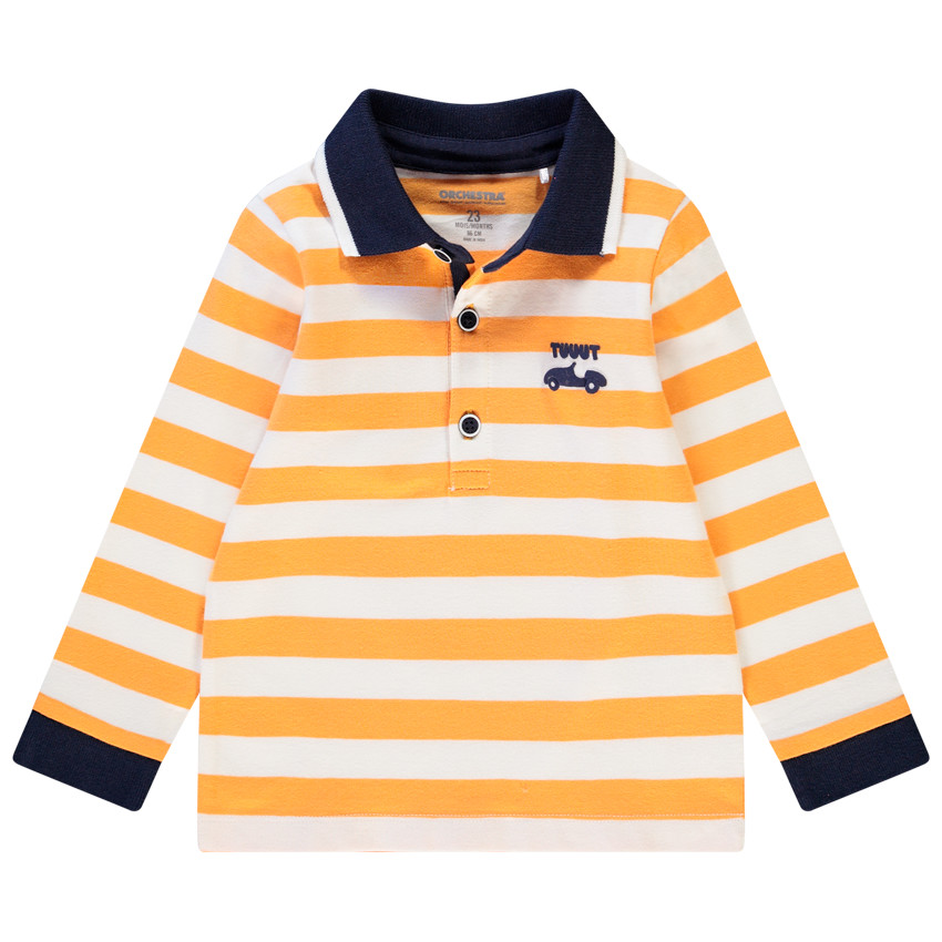 Polo manga larga rayas 