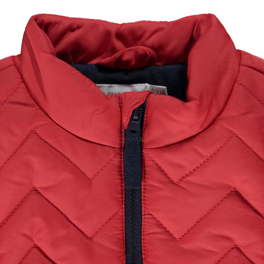 Doudoune sin mangas acolchada zigzags para bebé niño 