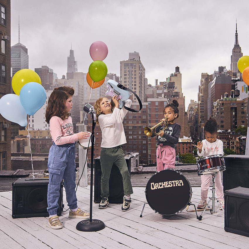 Camiseta de manga larga con estampado fantasía para bebé niña 