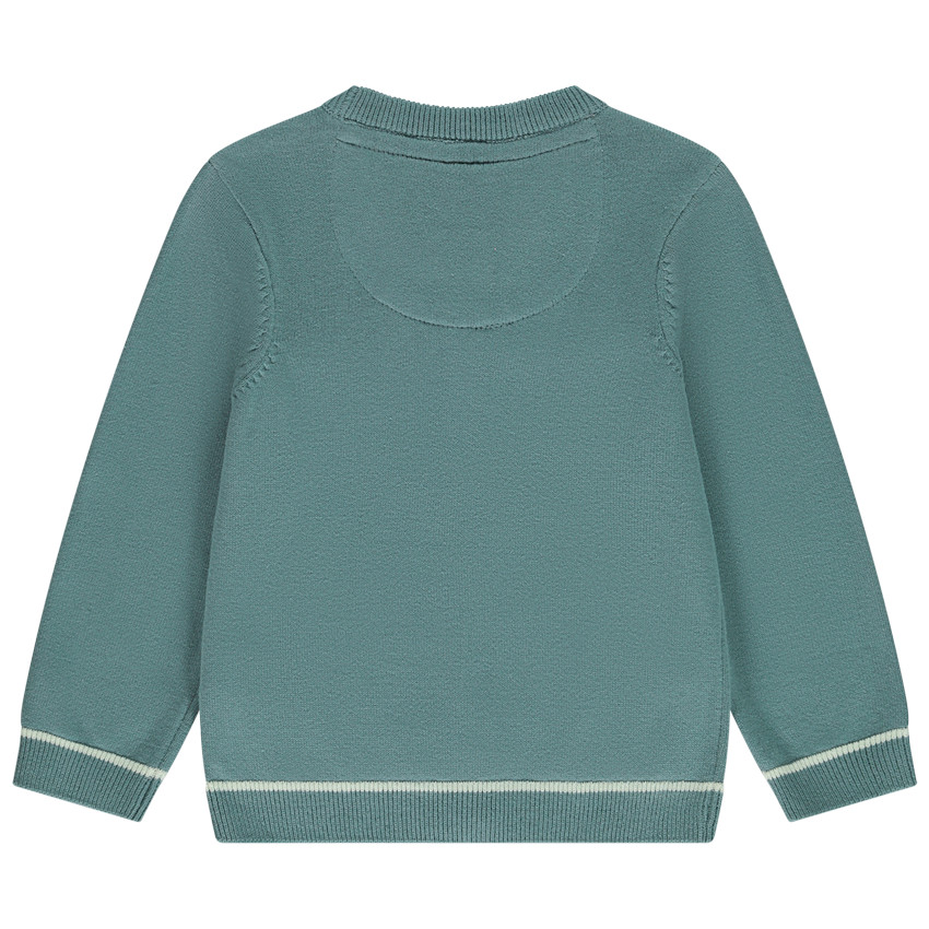 Chaleco de punto con cuello en V para bebé niño 