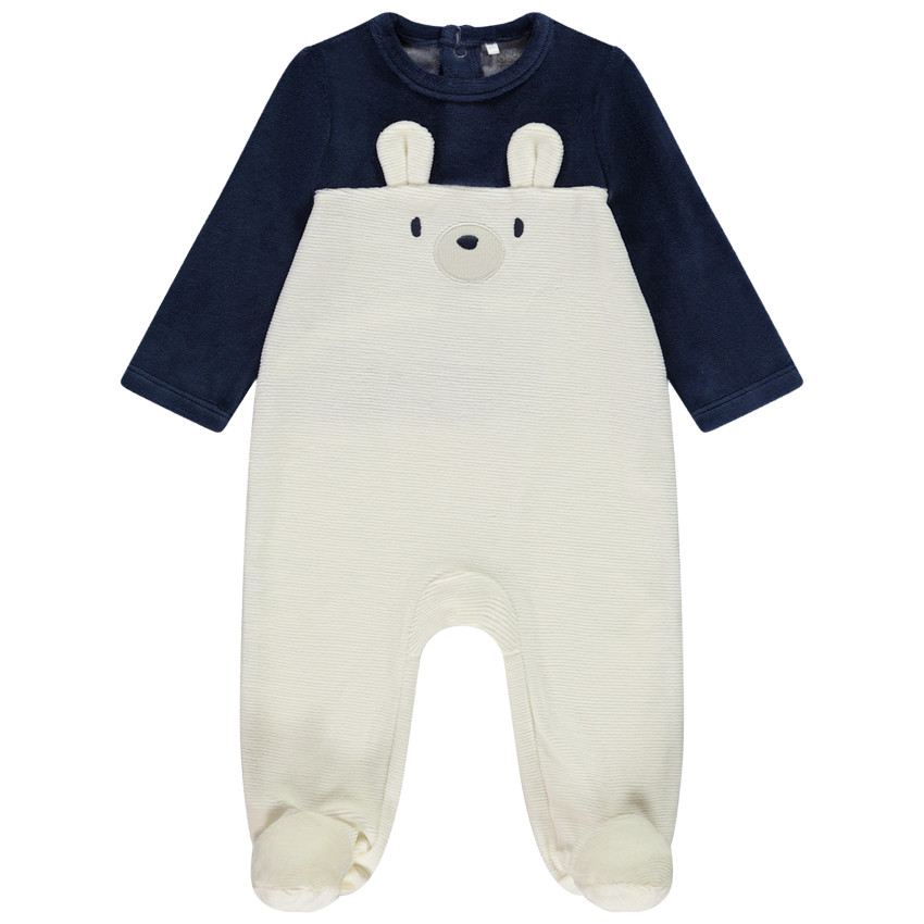 Pelele de terciopelo con estampado de oso para bebé  Additional Pelele de terciopelo con estampado de oso para bebé