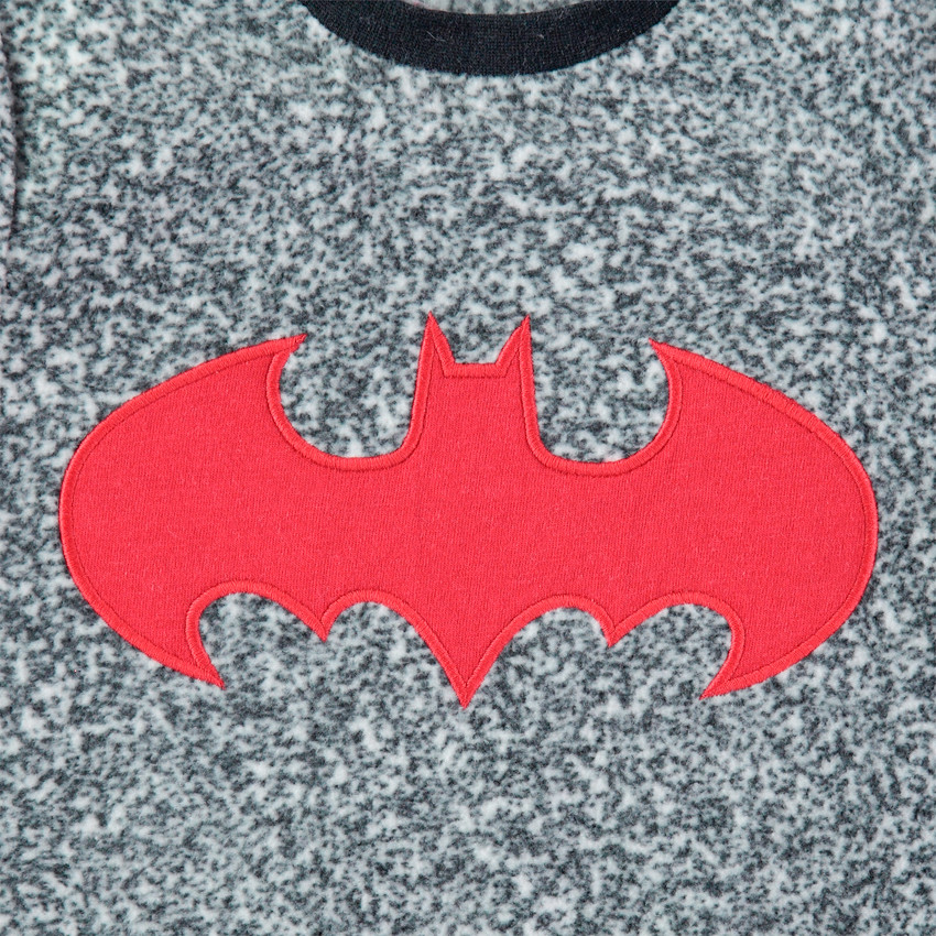 Pijama de polar con logos de Batman Warner 