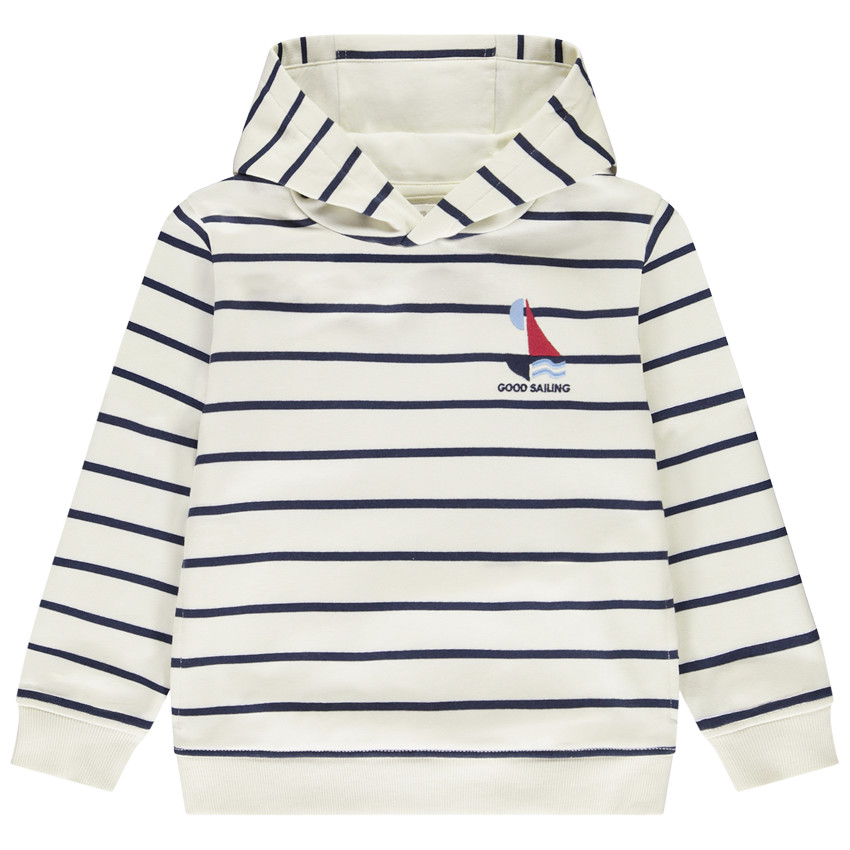 Sudadera con capucha marinera de fantasía en felpa para niño 