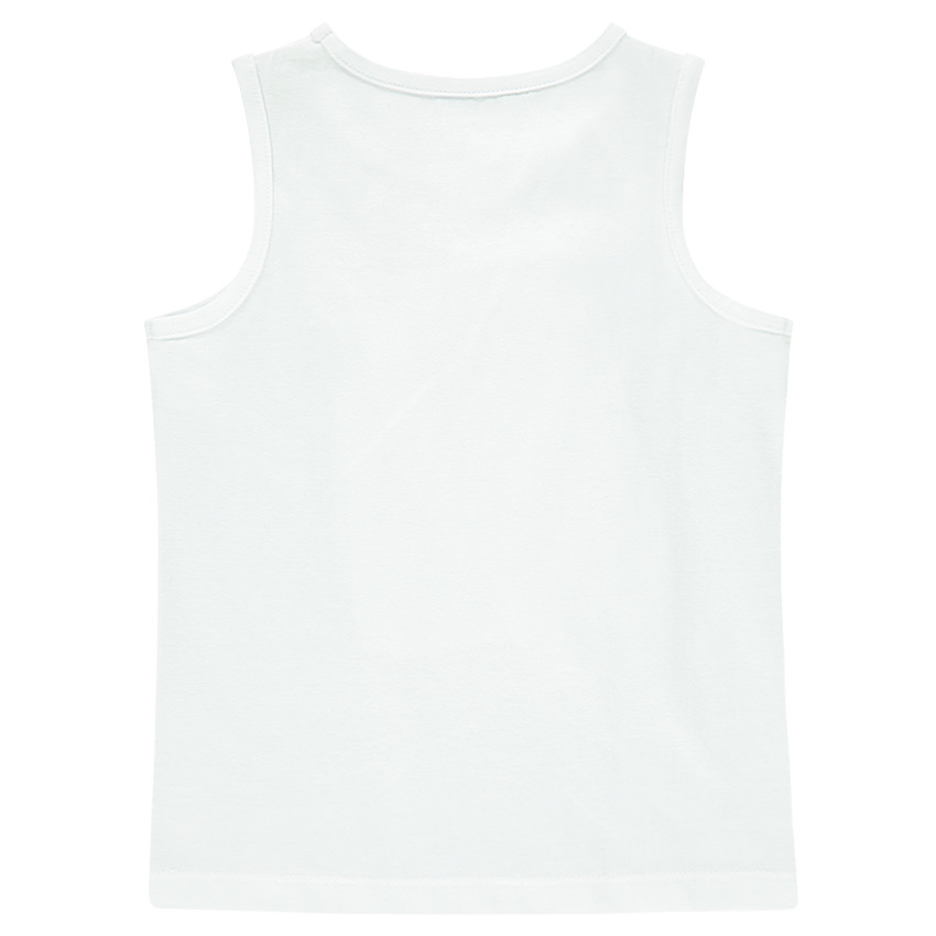 Camiseta sin mangas lisa y con mensaje estampado  "Cool" 