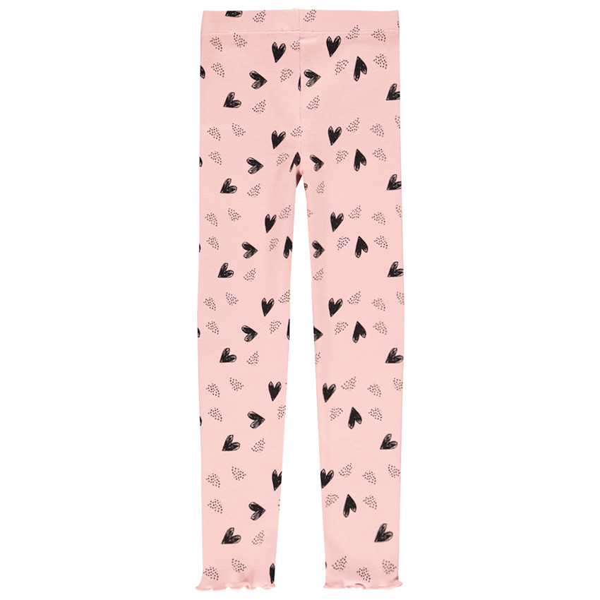 Leggings de punto acanalado estampado corazones  Additional Leggings de punto acanalado estampado corazones