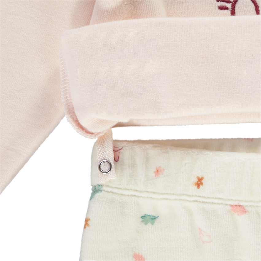 Pijama de 2 piezas de terciopelo para bebé niña 