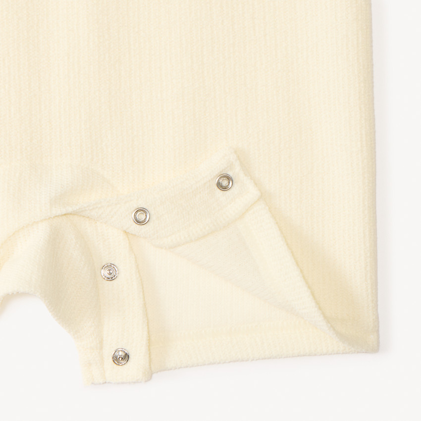 Mono corto de punto con estampado de jirafa para bebé niño 