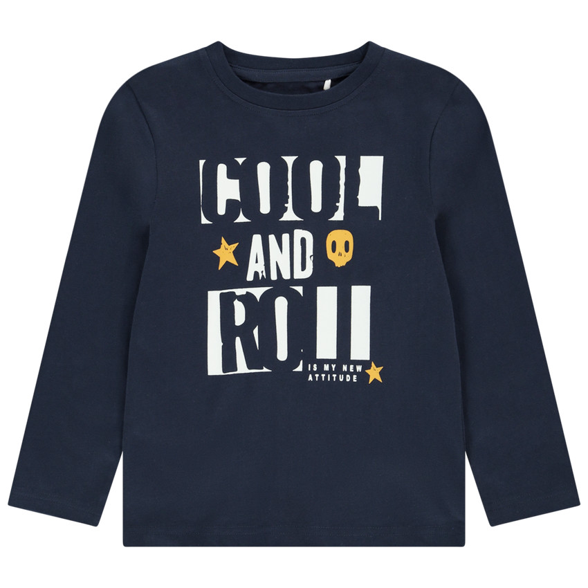 T-shirt manches longues en jersey avec print pour garçon Main T-shirt manches longues en jersey avec print pour garçon
