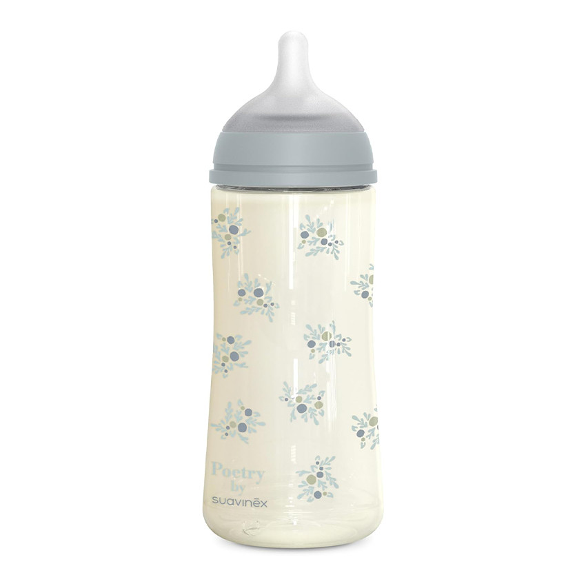 Biberón con tetina fisiológica SX Pro M 360ml Poetry azul 