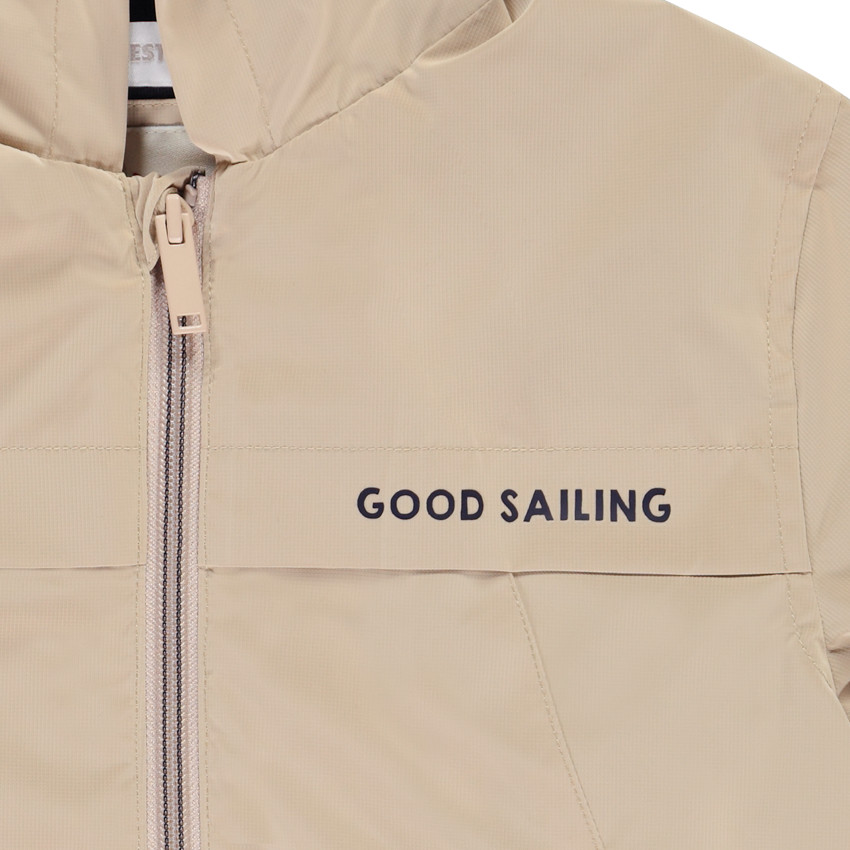 Chaqueta cortavientos unicolor de ripstop forrada para niño 