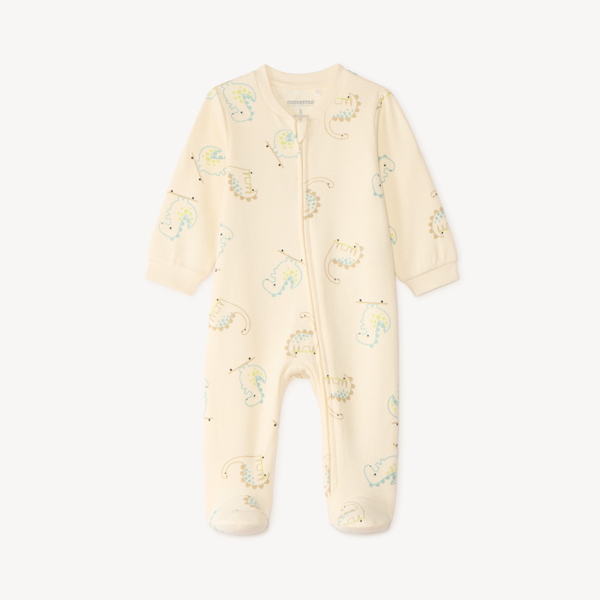 Pijama ligero con cremallera y estampado de dinosaurios para bebé niño 