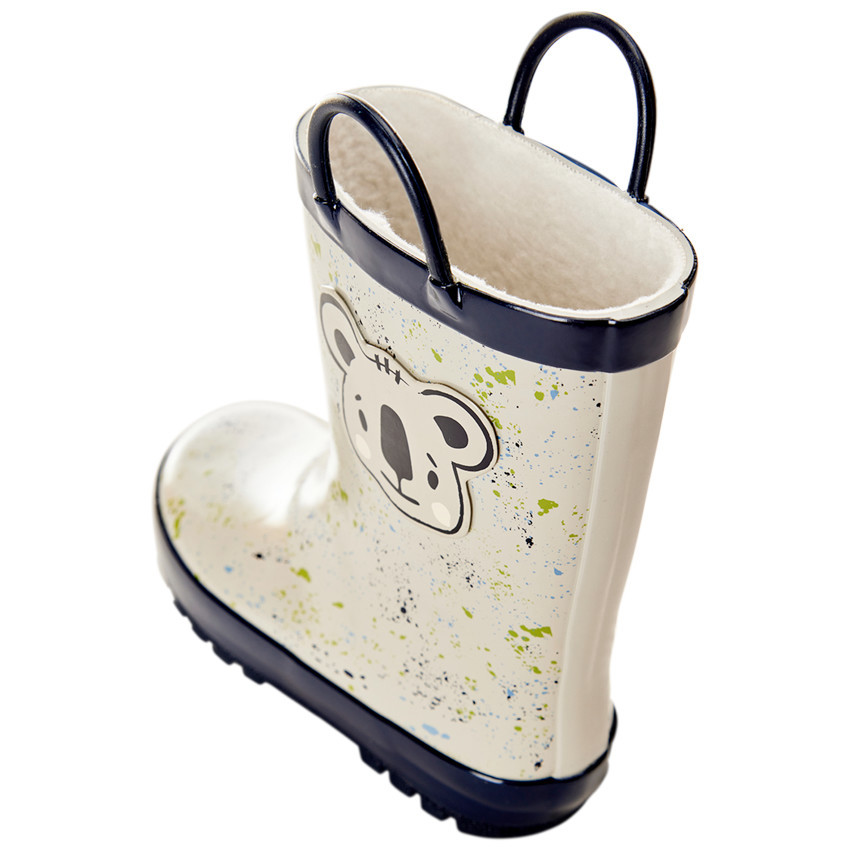 Botas de lluvia de goma con insignia de koala para bebé niño 