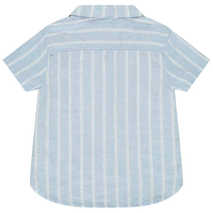 Camiseta de manga corta rayada para bebé niño 