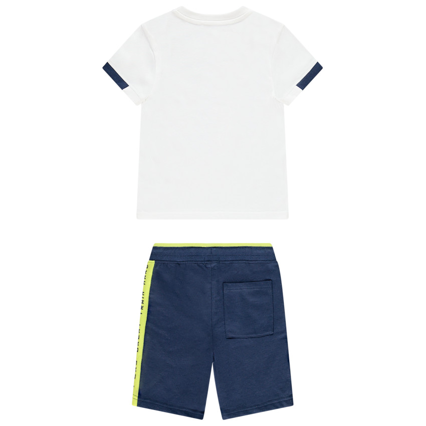 Conjunto de playa camiseta y bermudas para niño 